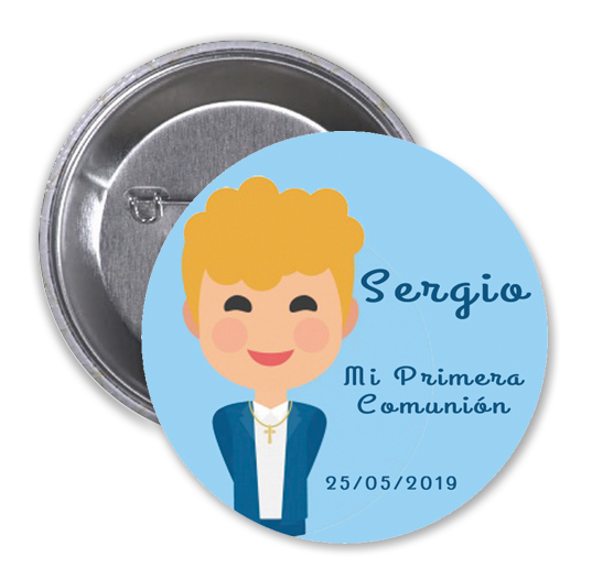 Tarjetas comunión niño Sergio