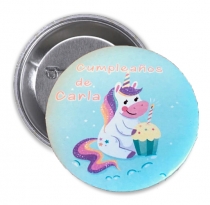 CHAPA CUMPLEAOS UNICORNIO